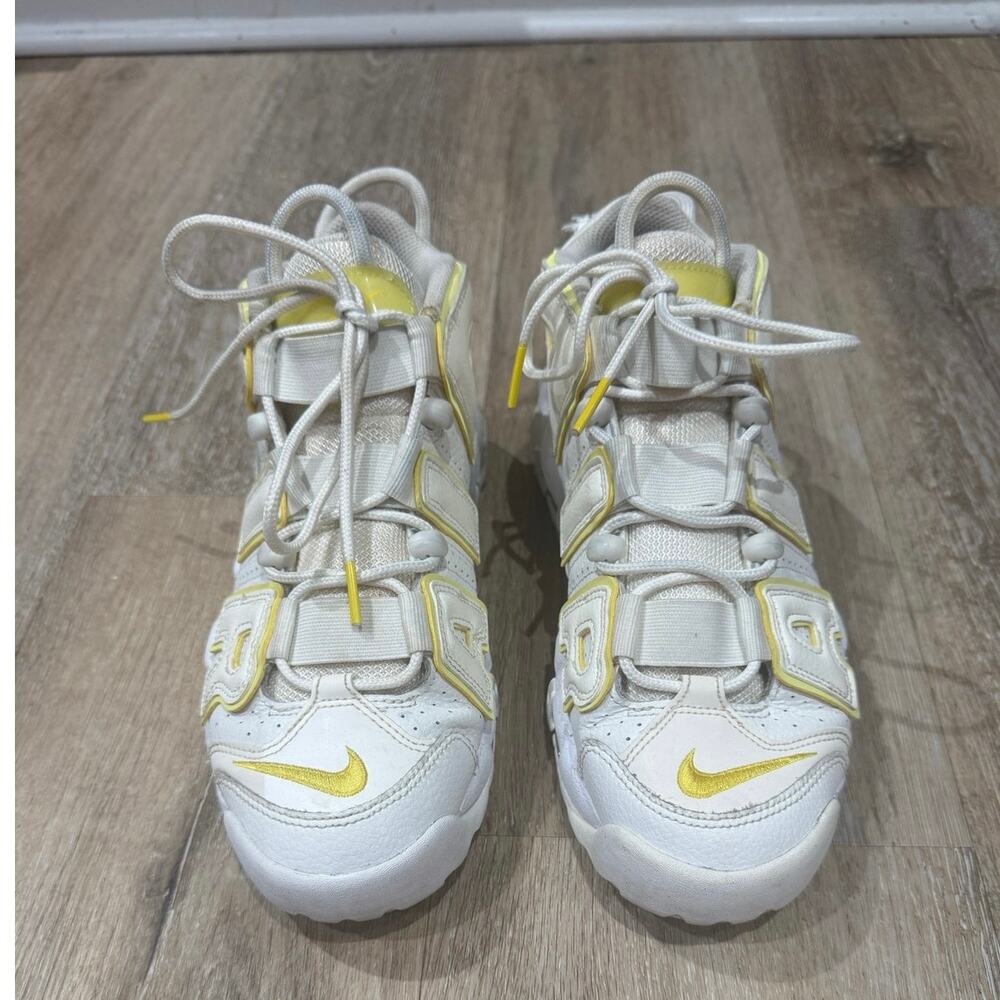 Nike Air More Uptempo Light Citron White Yellow Women’s 7.5 / Men’s 6